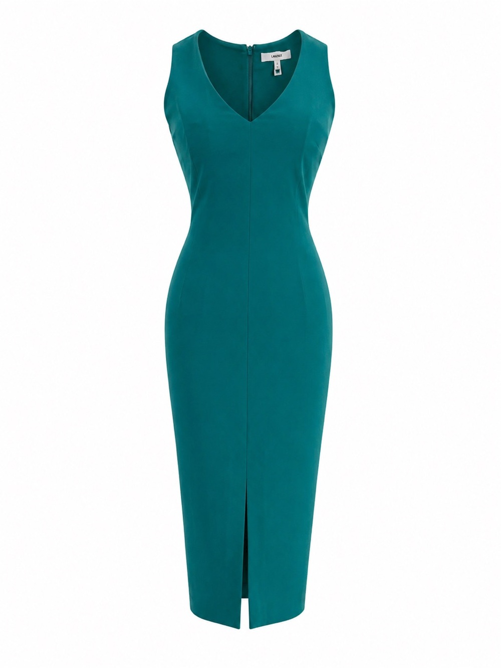 NWT LIKELY Turquoise V-Neck Sheath BodyCon Park Dress Sz 00
